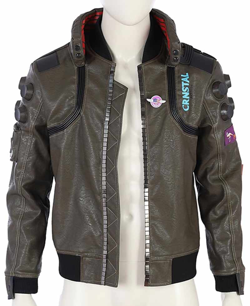 Cyberpunk 2077 Brown Leather Jacket